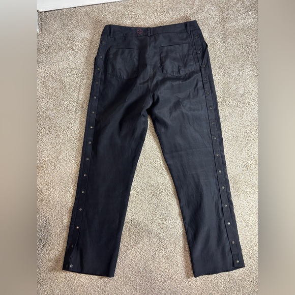 A.F. VANDEVORST Black Silk Button Side Straight Belgian Designer EU 38/US 6/8 - Picture 14 of 14